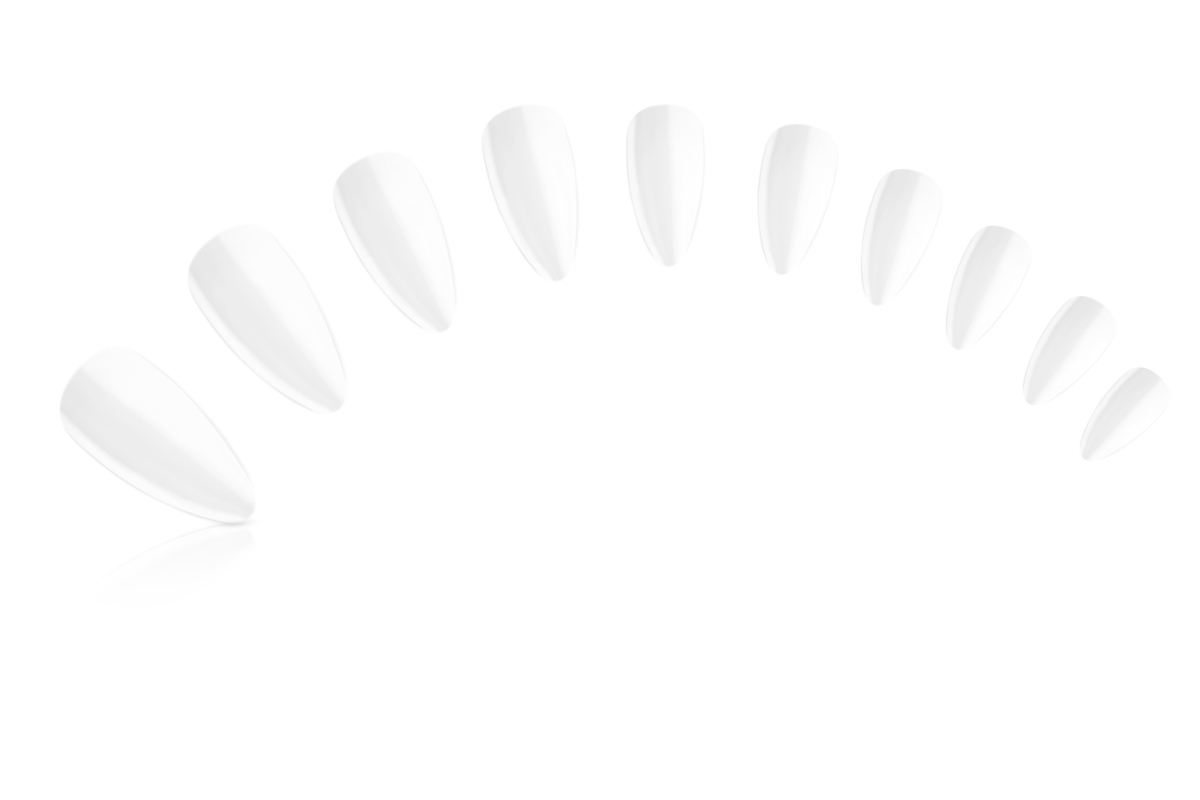 Jolifin 120er Tipbox Press-On ovale Mandel milky white