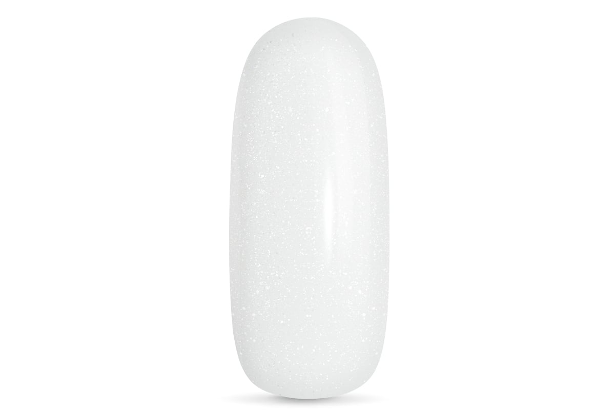 Jolifin LAVENI Shellac - milky white silver Glimmer 10ml