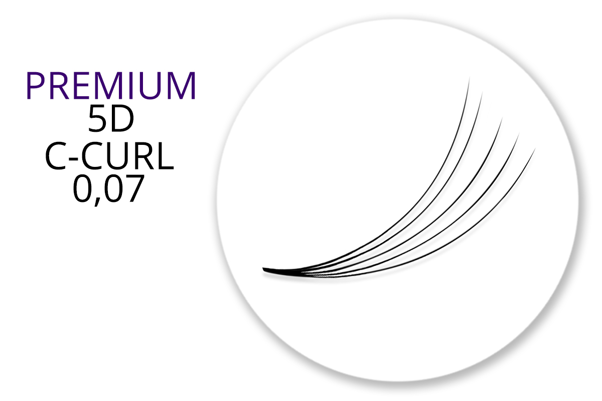 Premium MixBox - 5D eyelash fan C-Curl 0.07