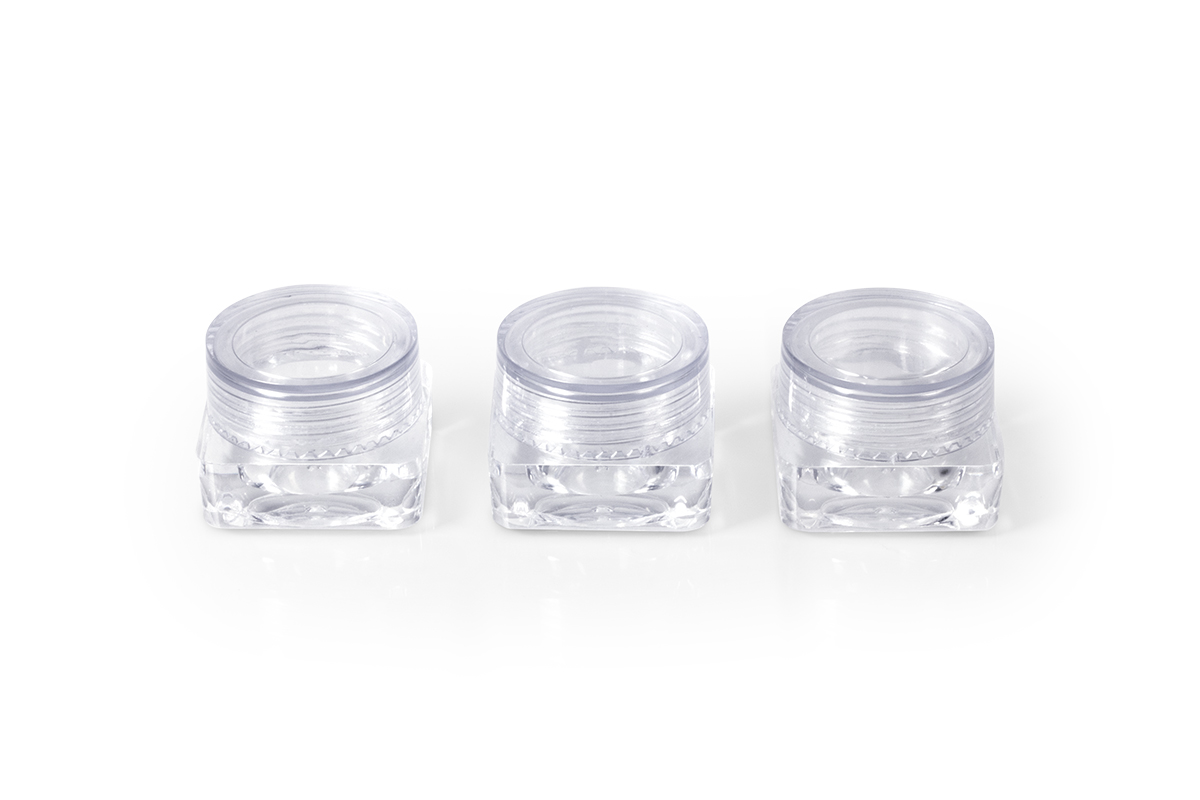 Jolifin Glitter Jar - empty container 3pcs.