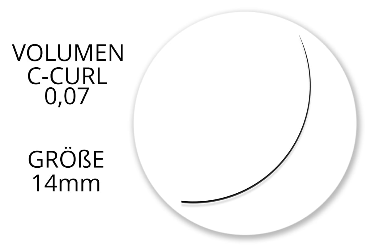 Jolifin Lashes - SingleBox 14mm - Volume C-Curl 0,07