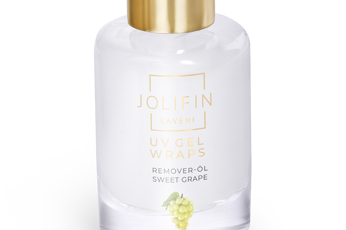 Jolifin LAVENI UV Gel Wraps - Remover Oil sweet grape 10ml