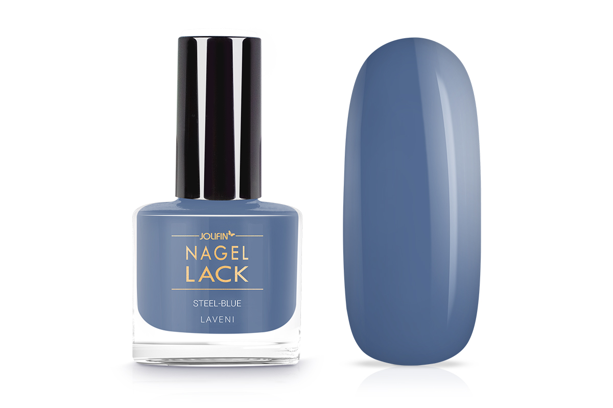 Jolifin LAVENI Nagellack - steel-blue 9ml