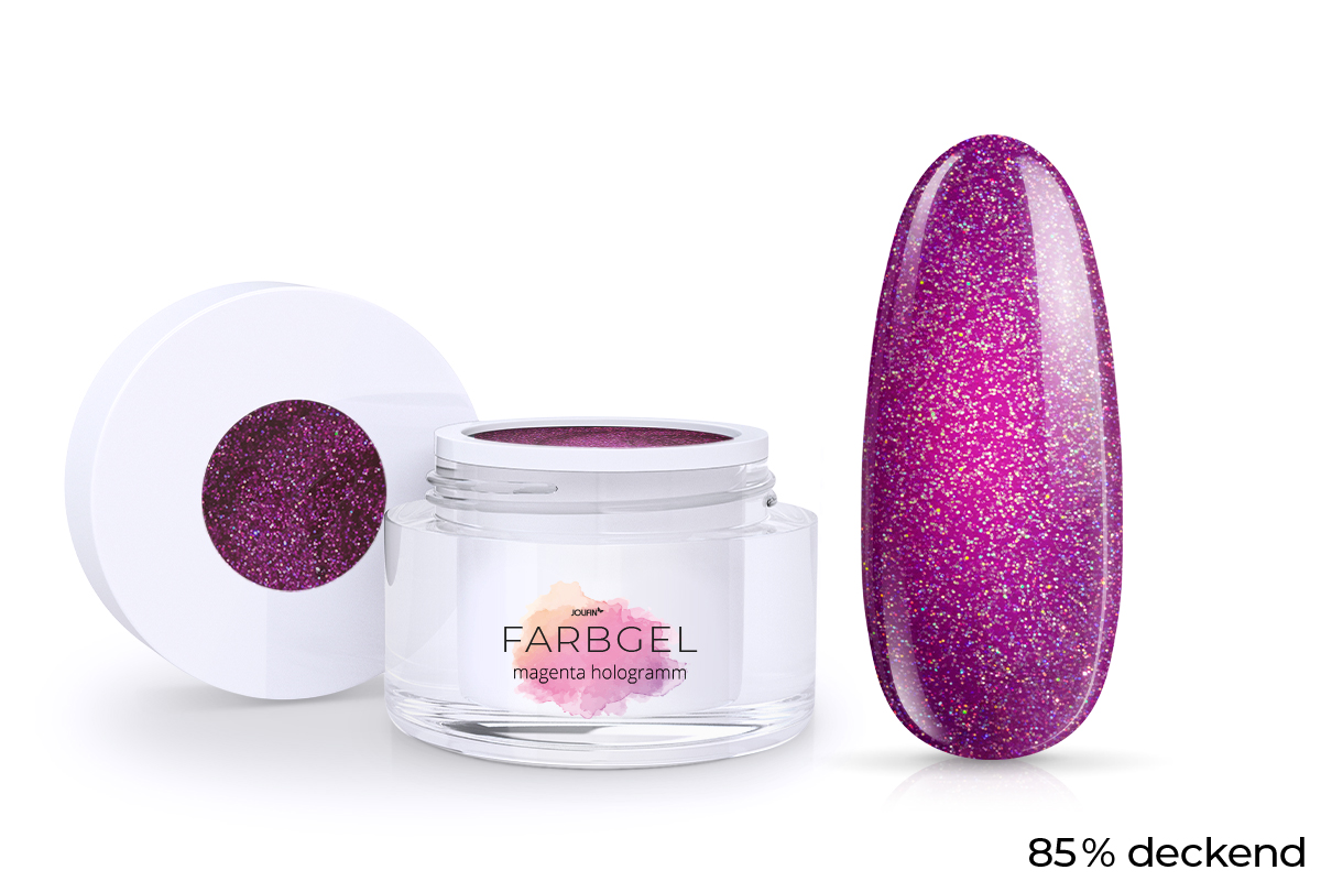 Jolifin colour gel magenta hologram 5ml