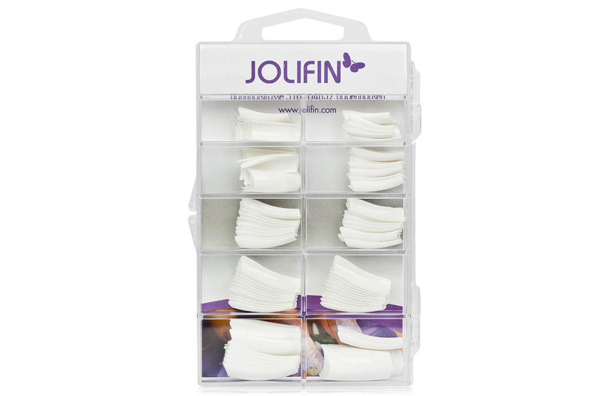 Jolifin 100 tip box - French white