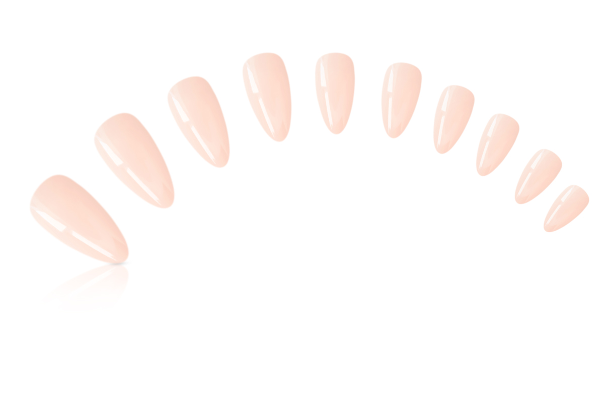 Jolifin 120 Tipbox Press-On oval almond milky nude
