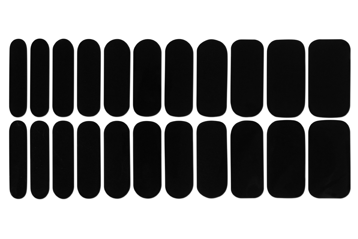 Jolifin LAVENI Nagellack-Wraps - black