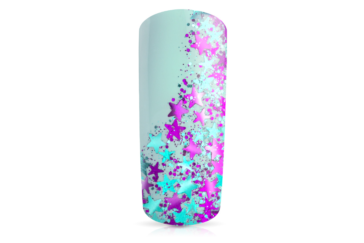 Jolifin Glitter Stars purple-turquoise