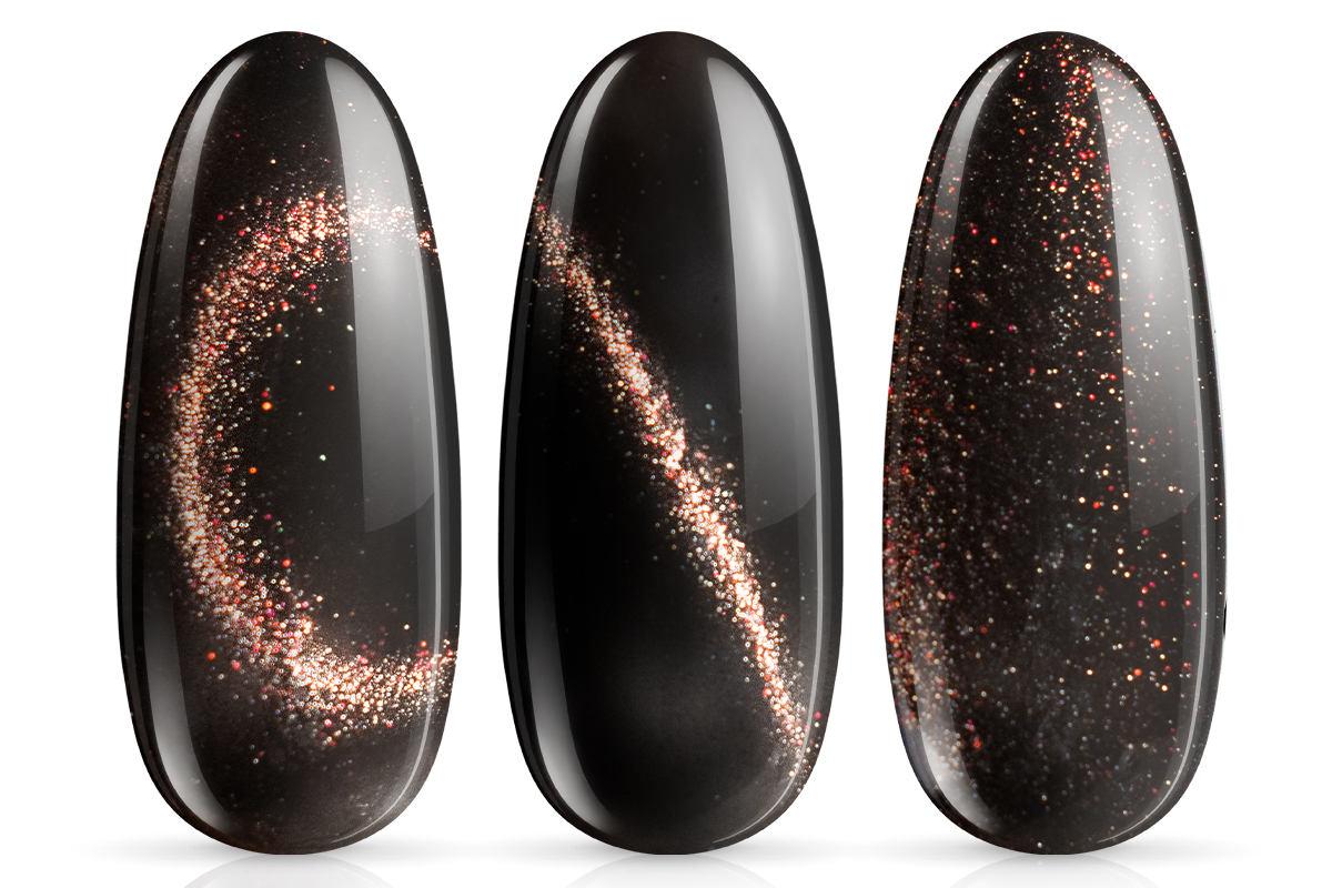 Jolifin LAVENI Shellac - Cat-Eye 9D black chocolate 10ml