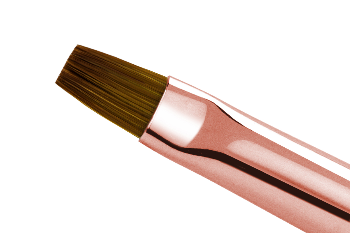 Jolifin Rosé Marble Gel Brush - straight size 4