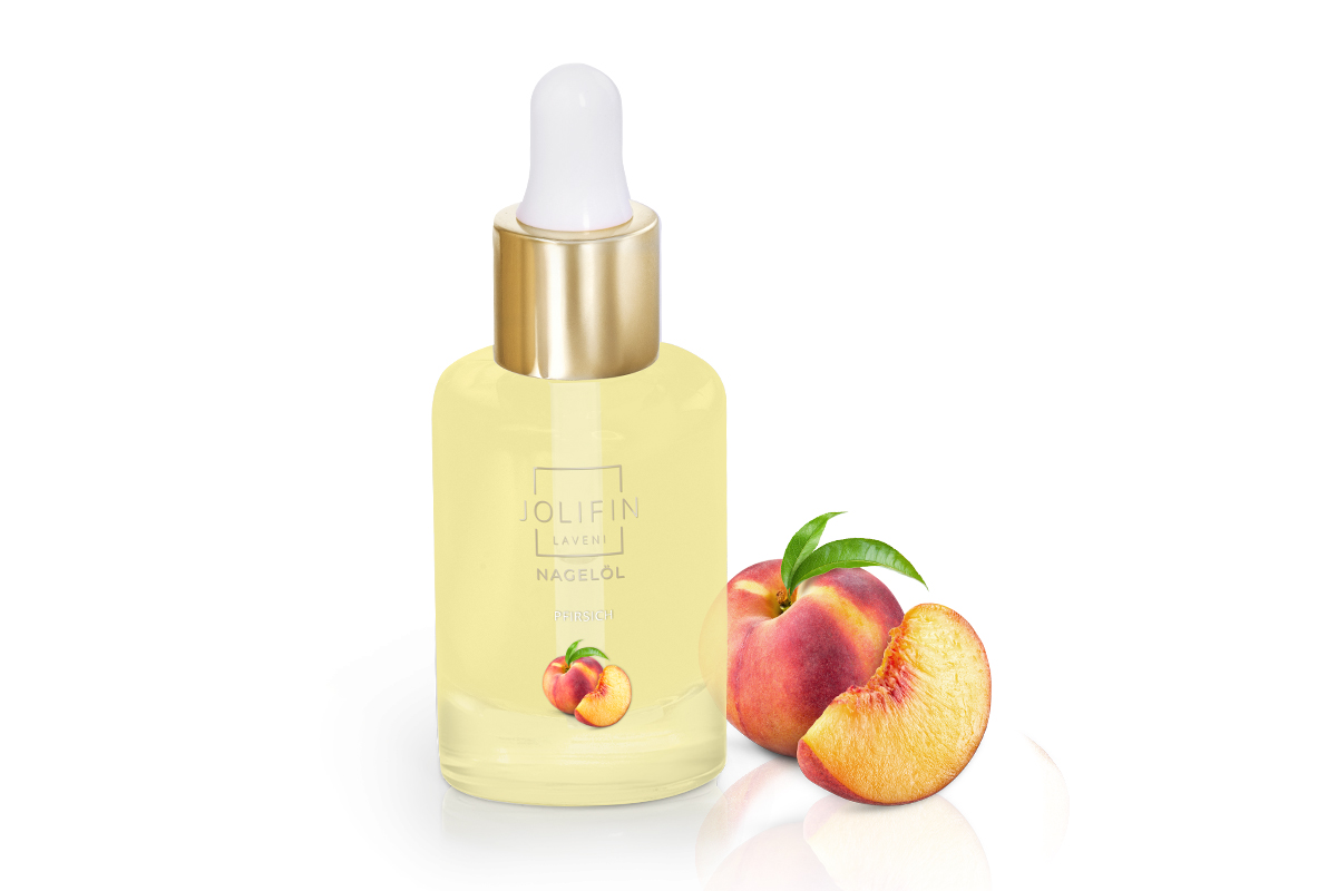Jolifin LAVENI Nagelöl - Pfirsich 10ml