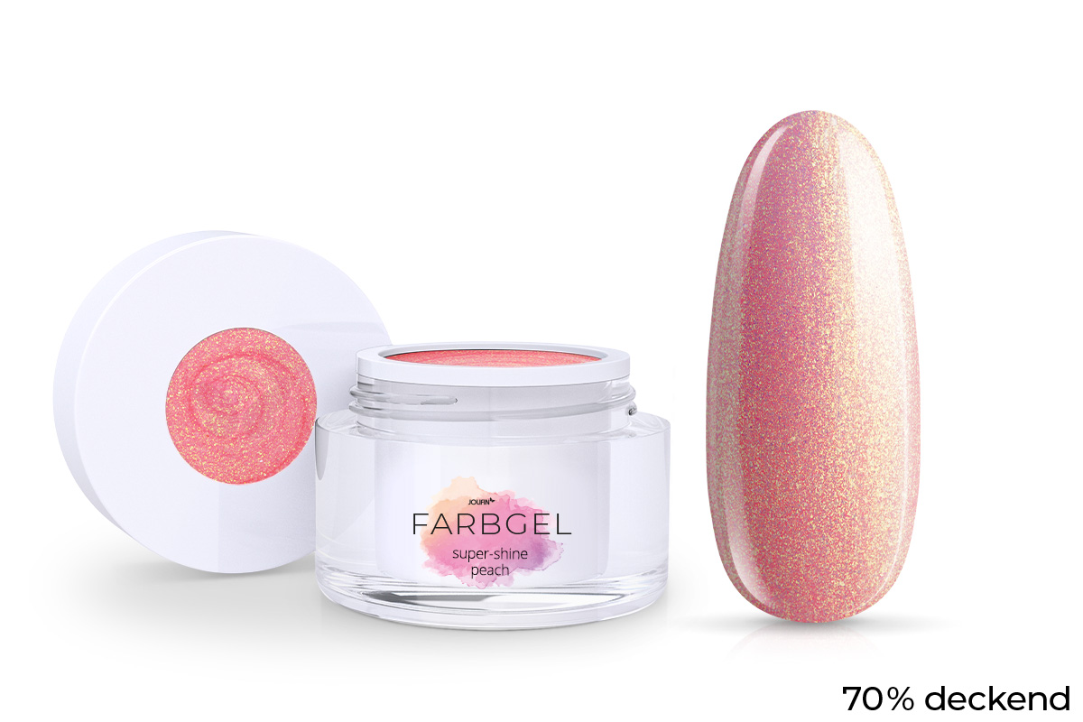 Jolifin colour gel super-shine peach 5ml