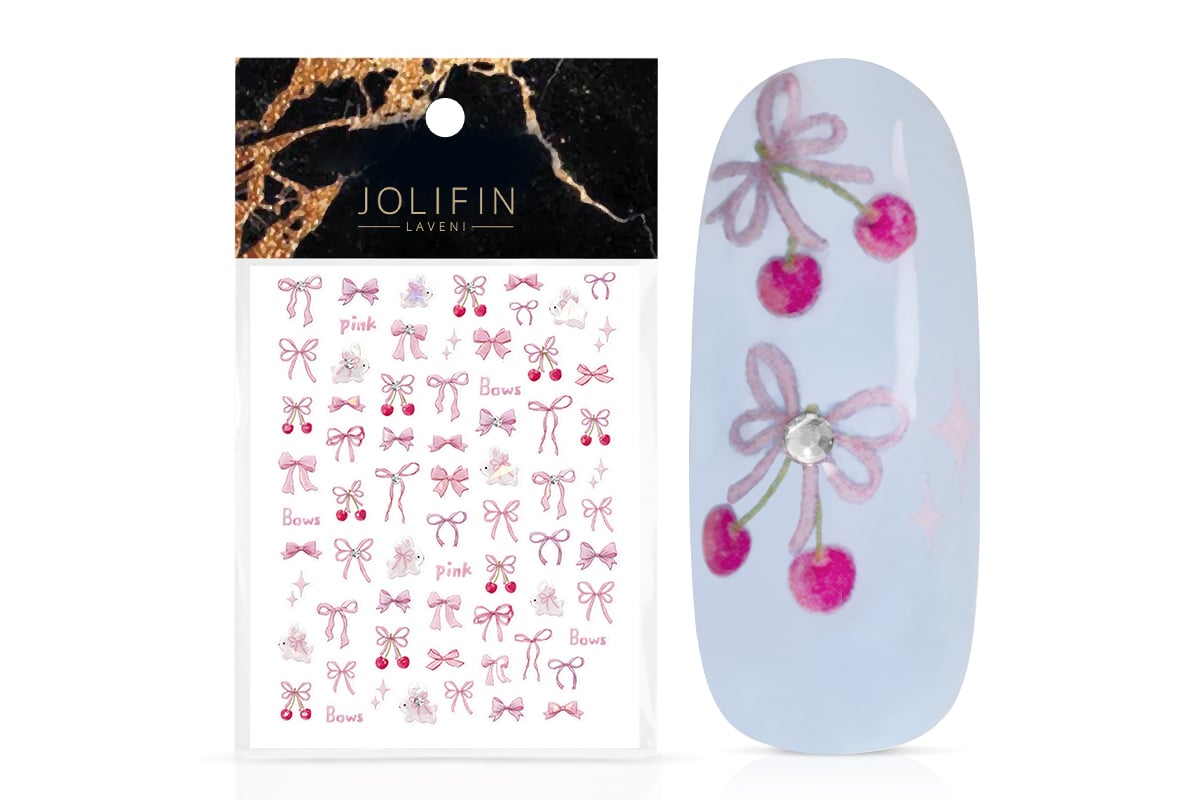 Jolifin LAVENI XL Sticker - Pinke Häschen