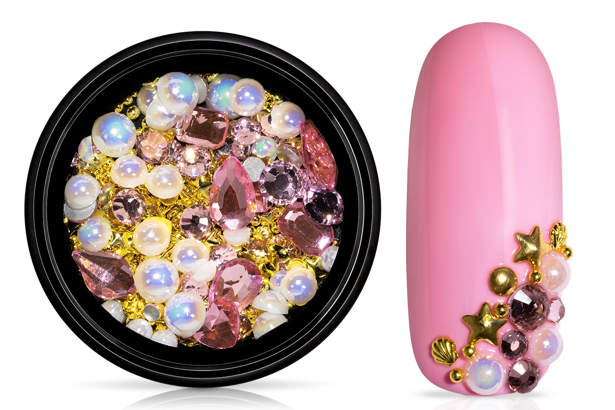Jolifin LAVENI Luxury Nail Art Mix - gold & pink 