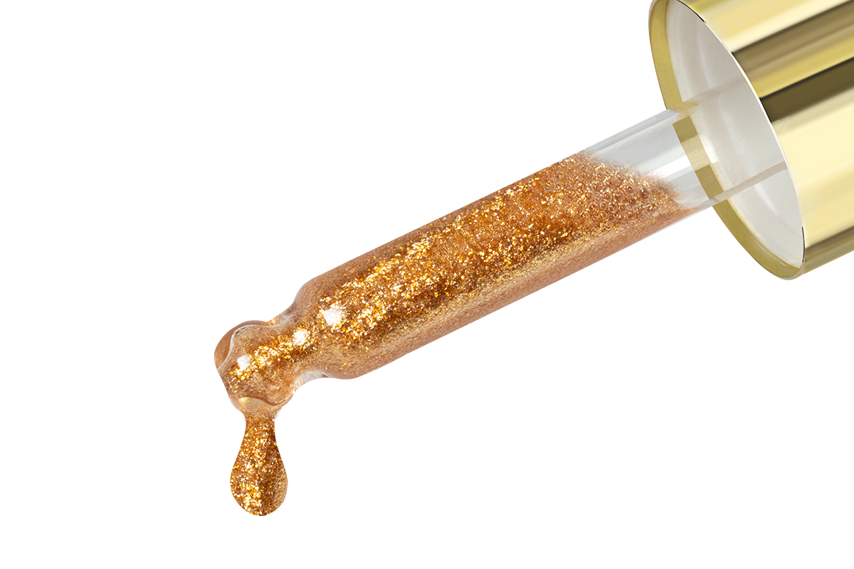 Jolifin LAVENI Nagelöl - luxury bronze Glitter 10ml