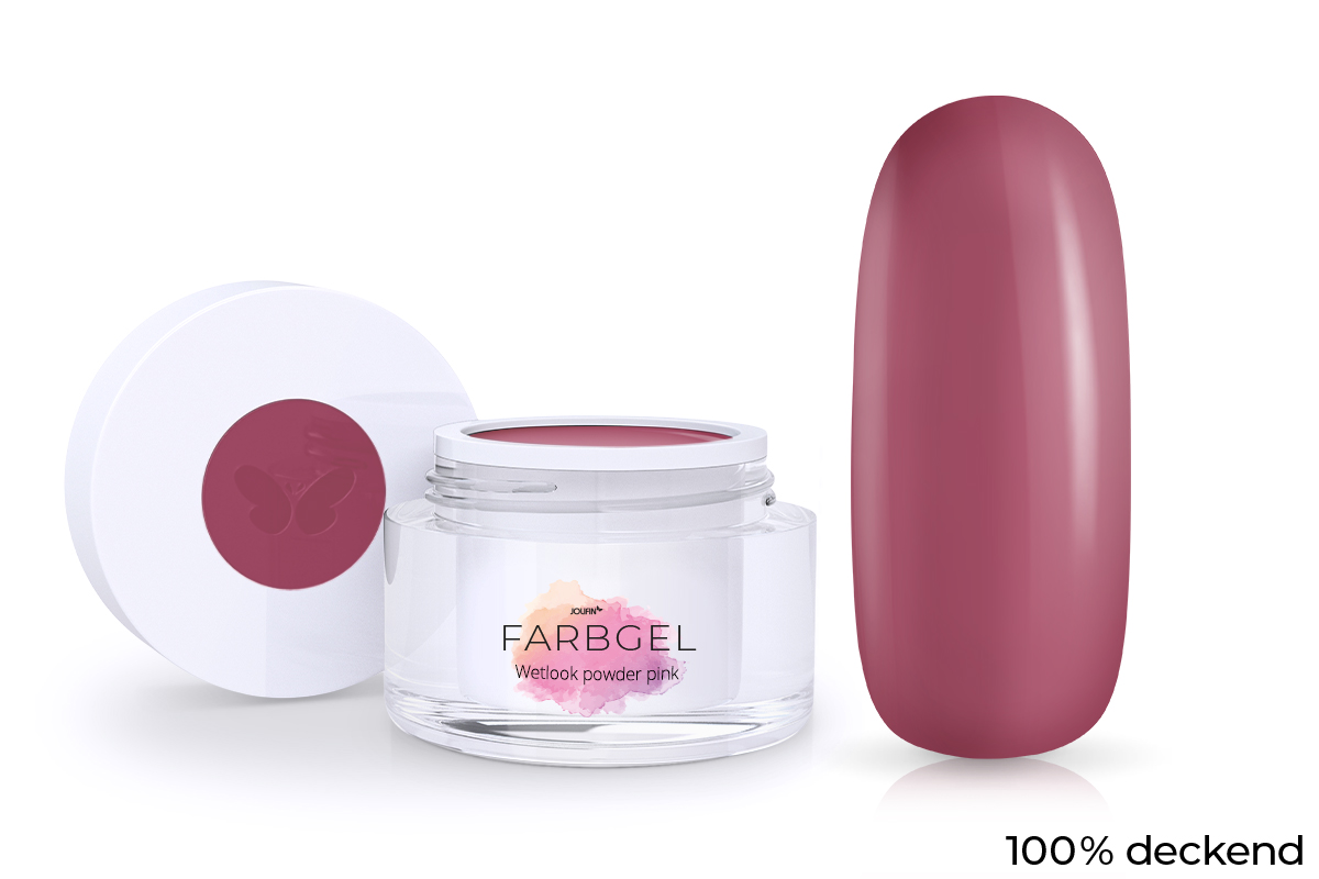 Jolifin Wetlook Farbgel powder pink 5ml
