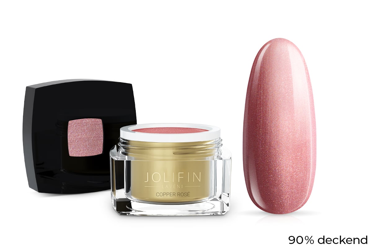 Jolifin LAVENI Farbgel - copper rosé 5ml