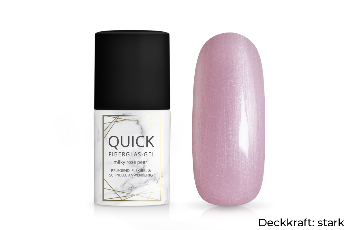 Jolifin LAVENI PRO - Quick Fiberglas-Gel milky rosé pearl 11ml