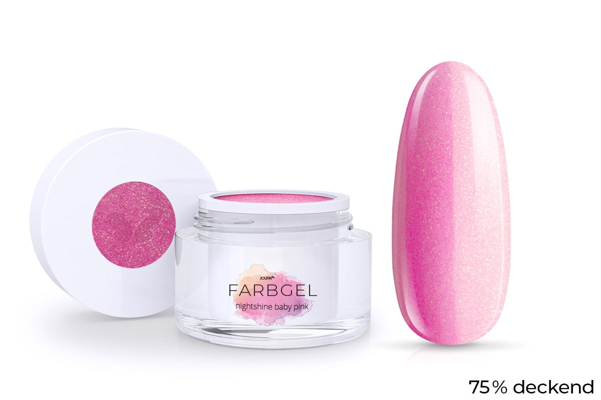 Jolifin colour gel Nightshine baby pink 5ml