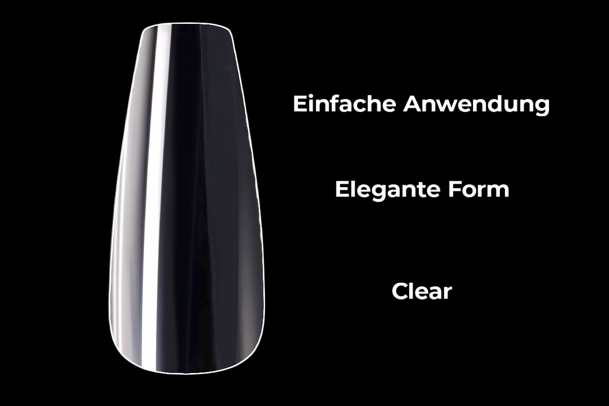 Jolifin 130 tip box Press-On Ballerina long - extra strong