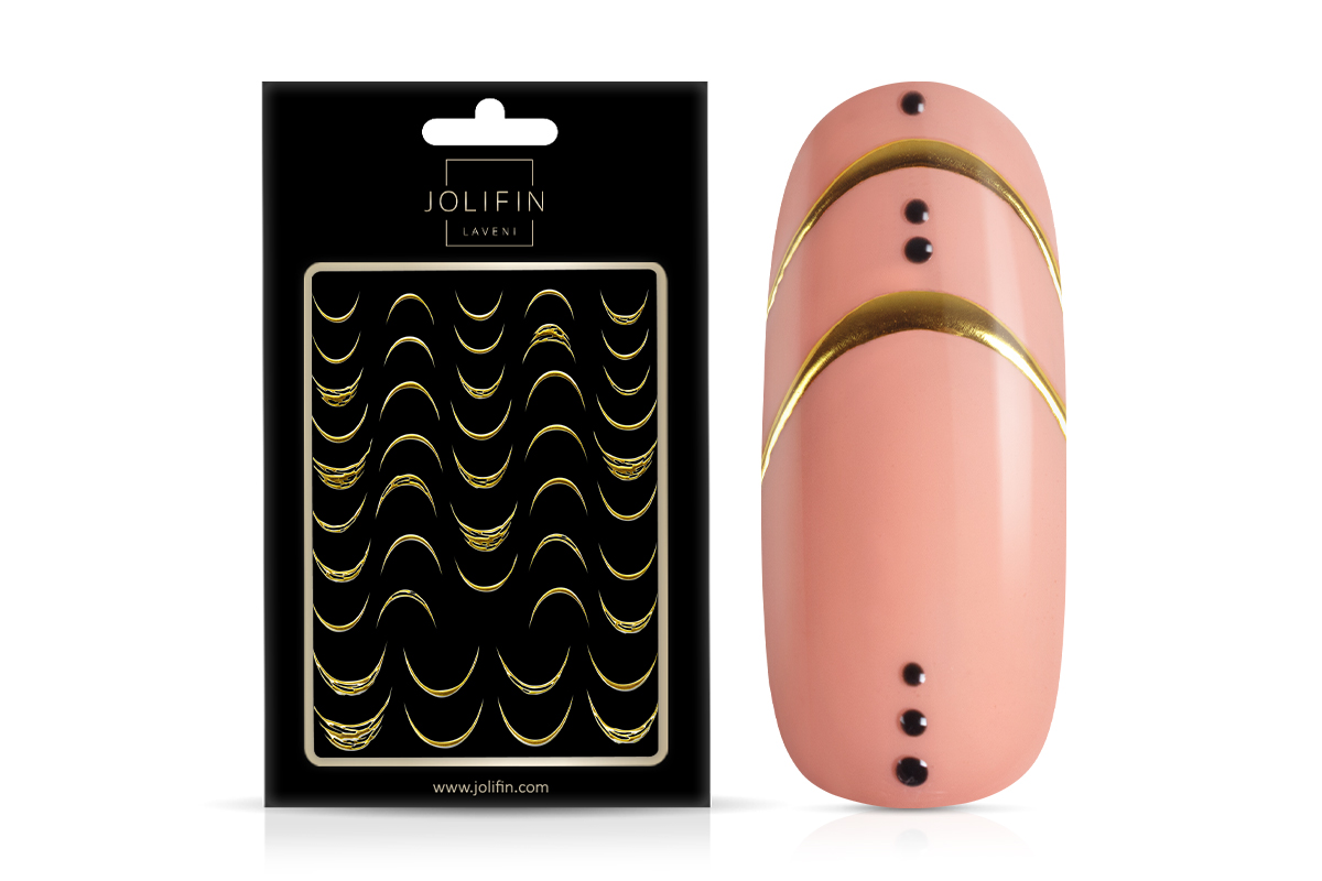 Jolifin LAVENI XL Sticker - French-Line chrome gold