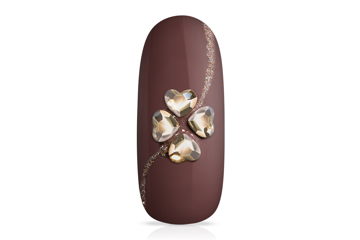 Jolifin LAVENI Rhinestone Diamonds - nude hearts