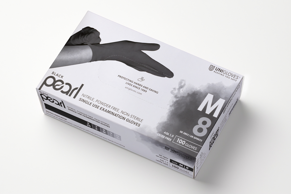 Nitrile gloves Black Pearl size M