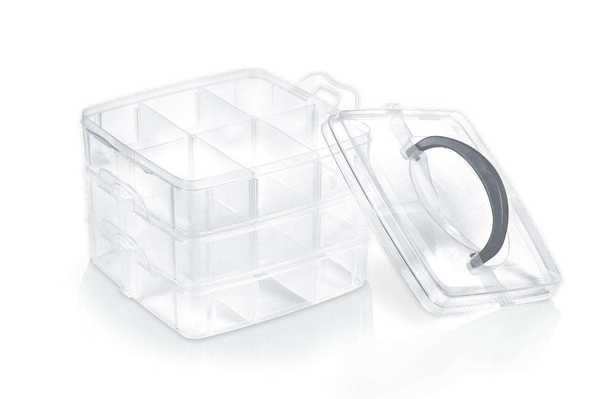 Jolifin sorting box stackable - clear