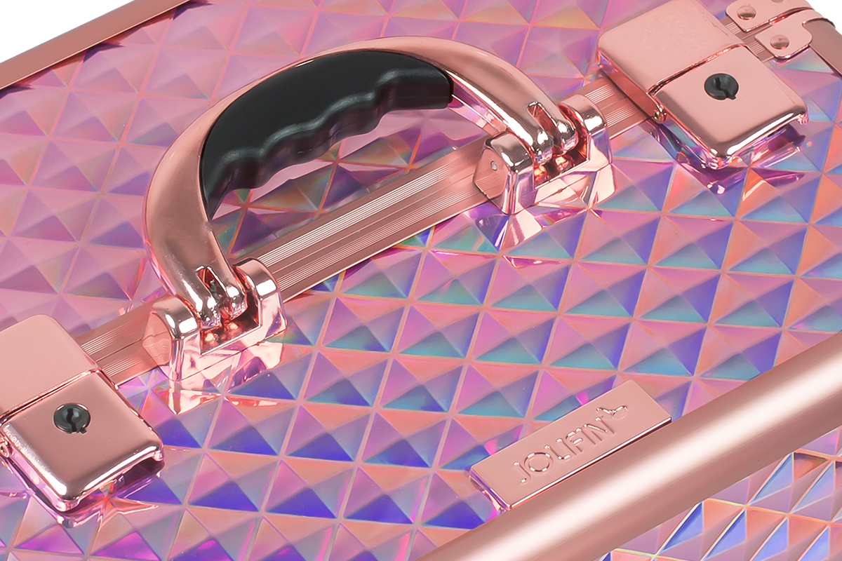 Jolifin Mobile Cosmetic Case - rosy hologram
