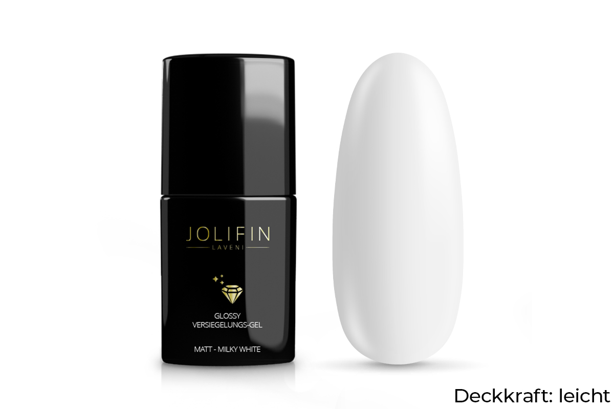 Jolifin LAVENI Quick Versiegelungs-Gel matt - milky white 11ml
