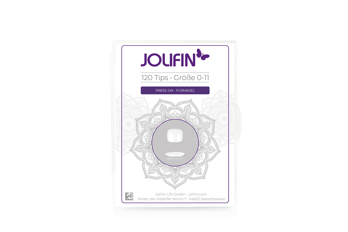 Jolifin 120er Tipbox Press-On - Toenails B-Goods