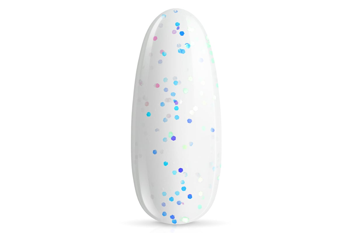 Jolifin LAVENI PRO - Fiberglas-Gel milky white Glitter 30ml