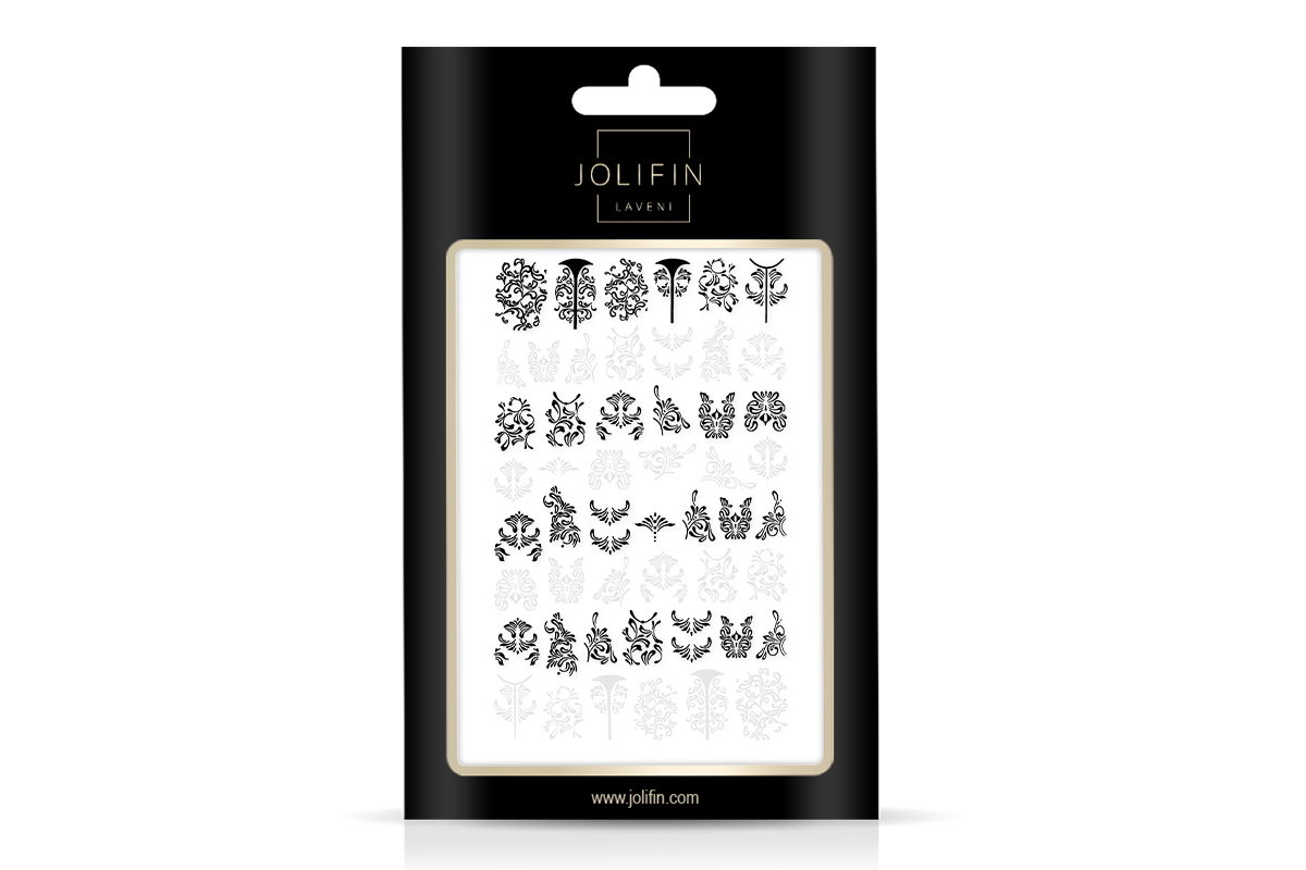 Jolifin LAVENI XL Sticker - black & white No. 4