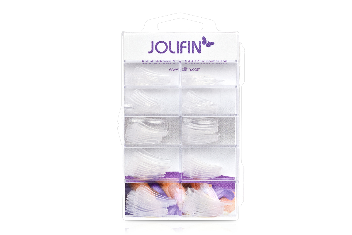 Jolifin 100 tip box - classic clear