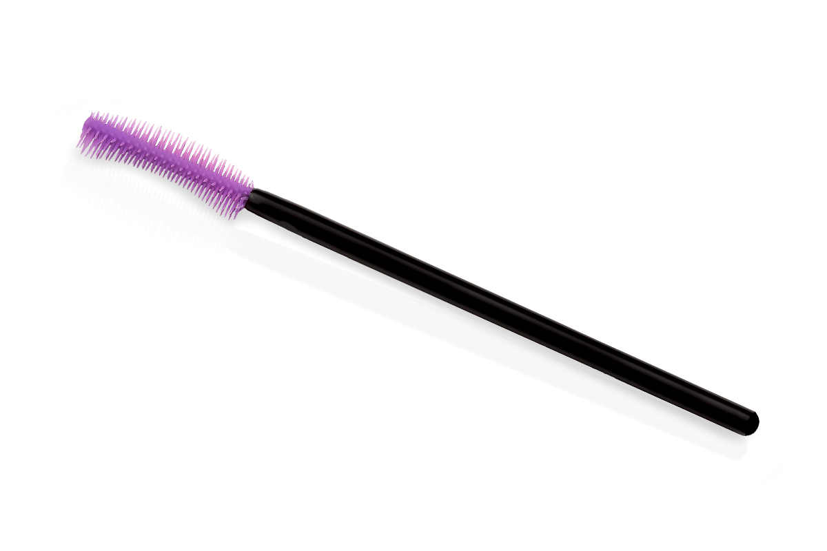 Jolifin Lashes - Silicone brushes purple curved - 10 pieces