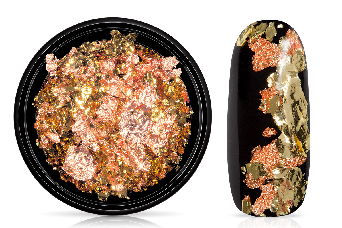 Jolifin Soft Foil Flakes - copper & champagne