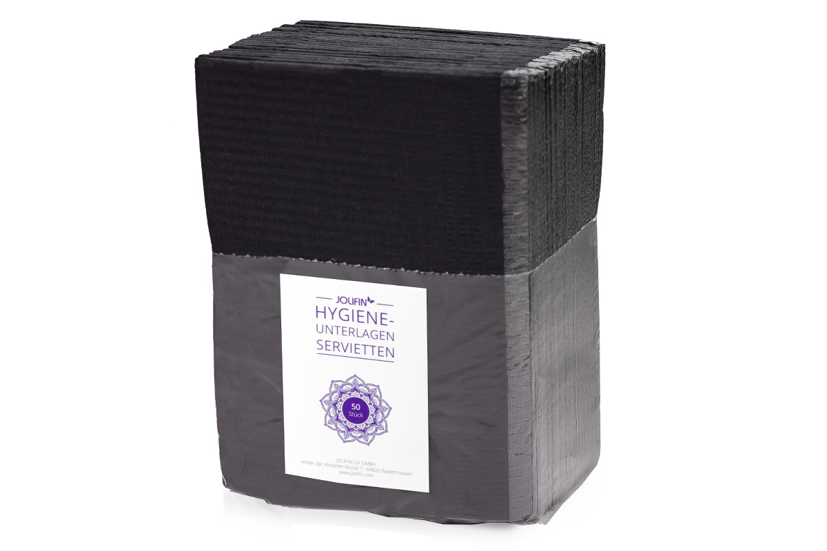 Jolifin hygiene pads - napkins black 50pcs.