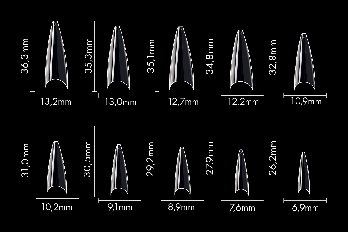 Jolifin 100er Tipbox - XXL Mandel clear