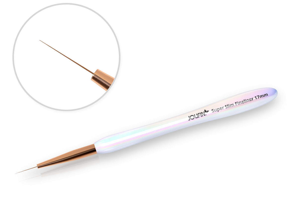 Jolifin Aurora Pinsel weiß - Super Slim Fineliner 17mm