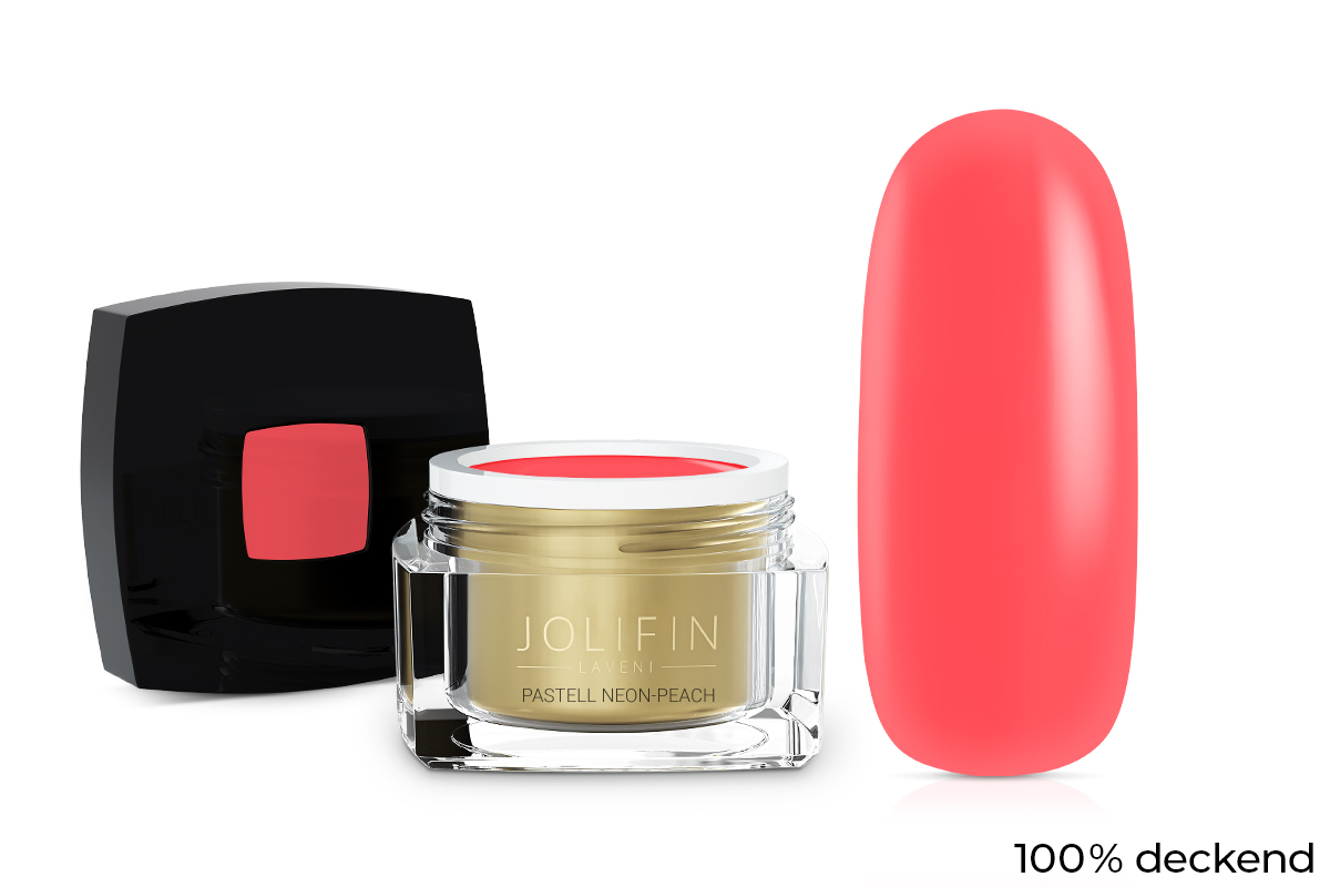 Jolifin LAVENI Colour Gel - neon pastel-peach 5ml
