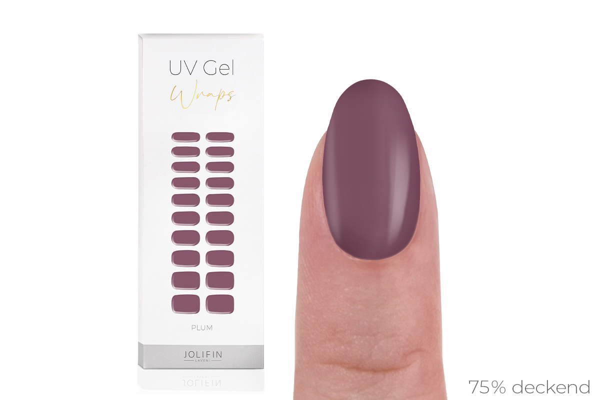 Jolifin LAVENI UV Gel Wraps - plum