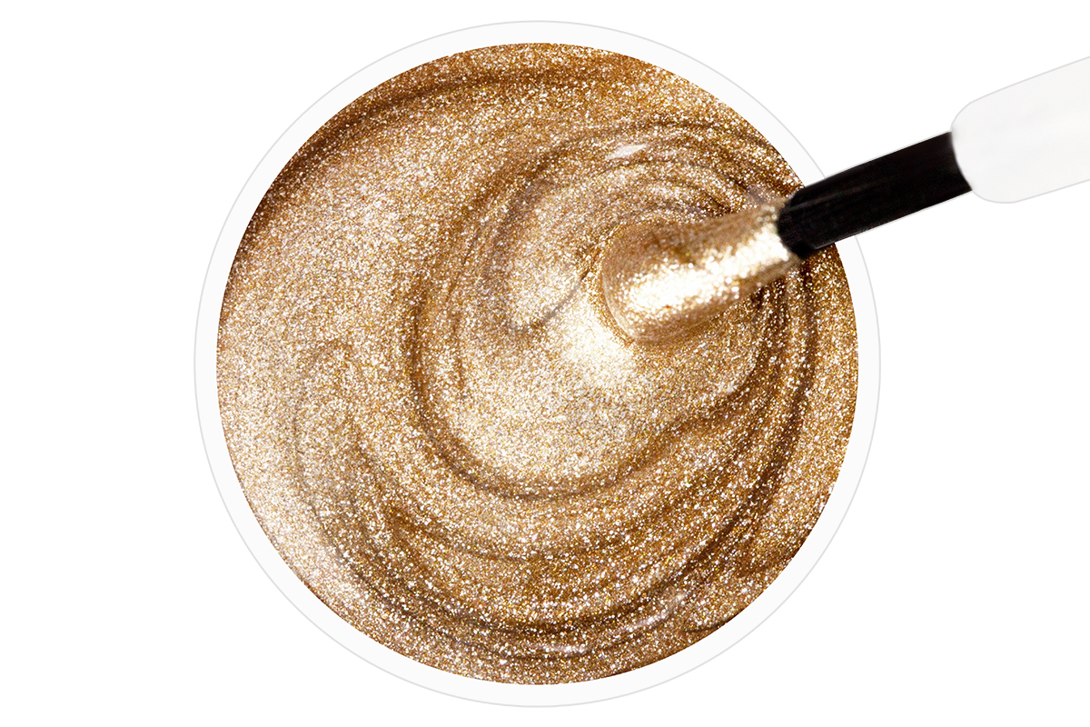 Jolifin Stamping Lacquer glitter gold 12ml 
