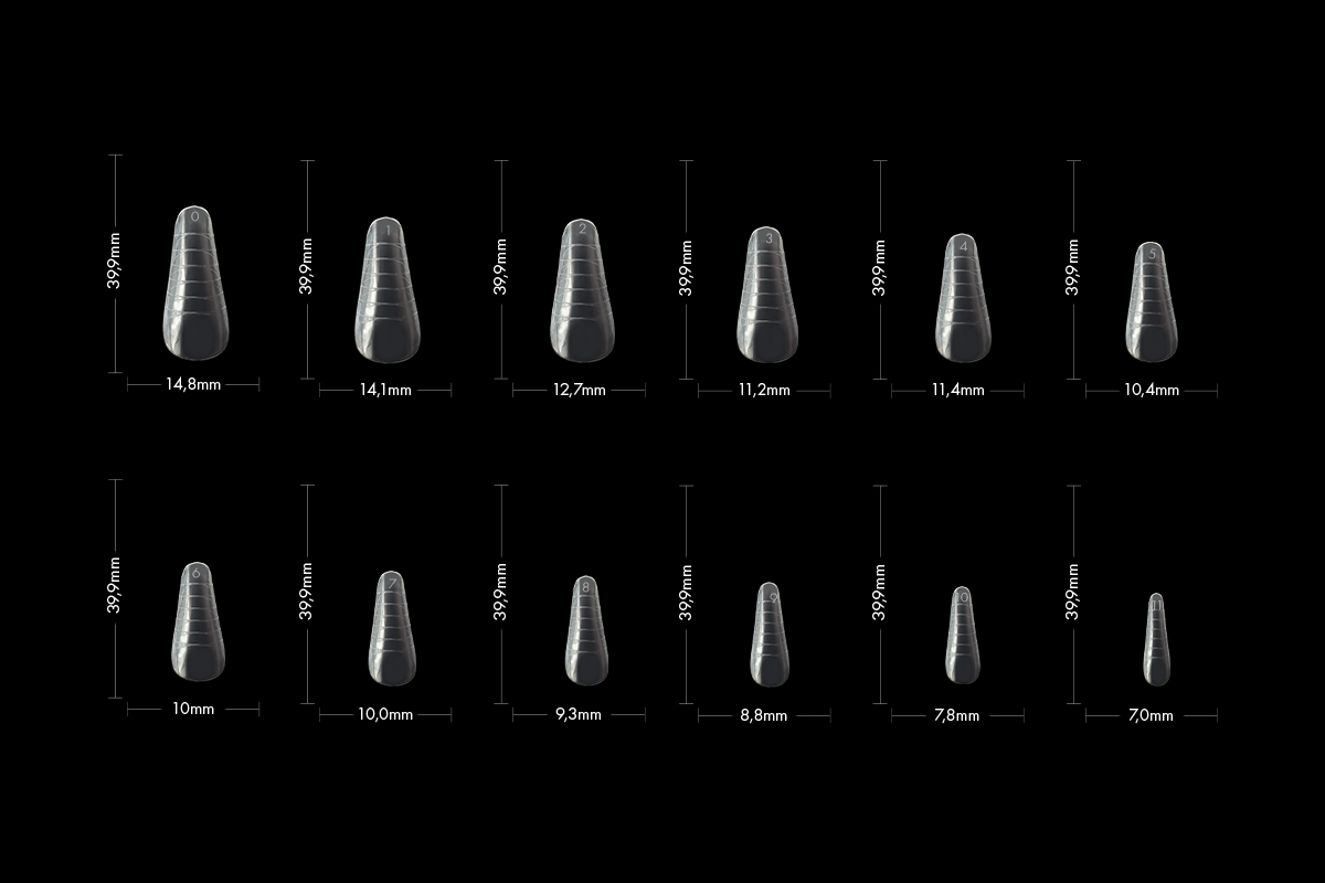 Jolifin LAVENI 120 tip box dual system - Russian almond