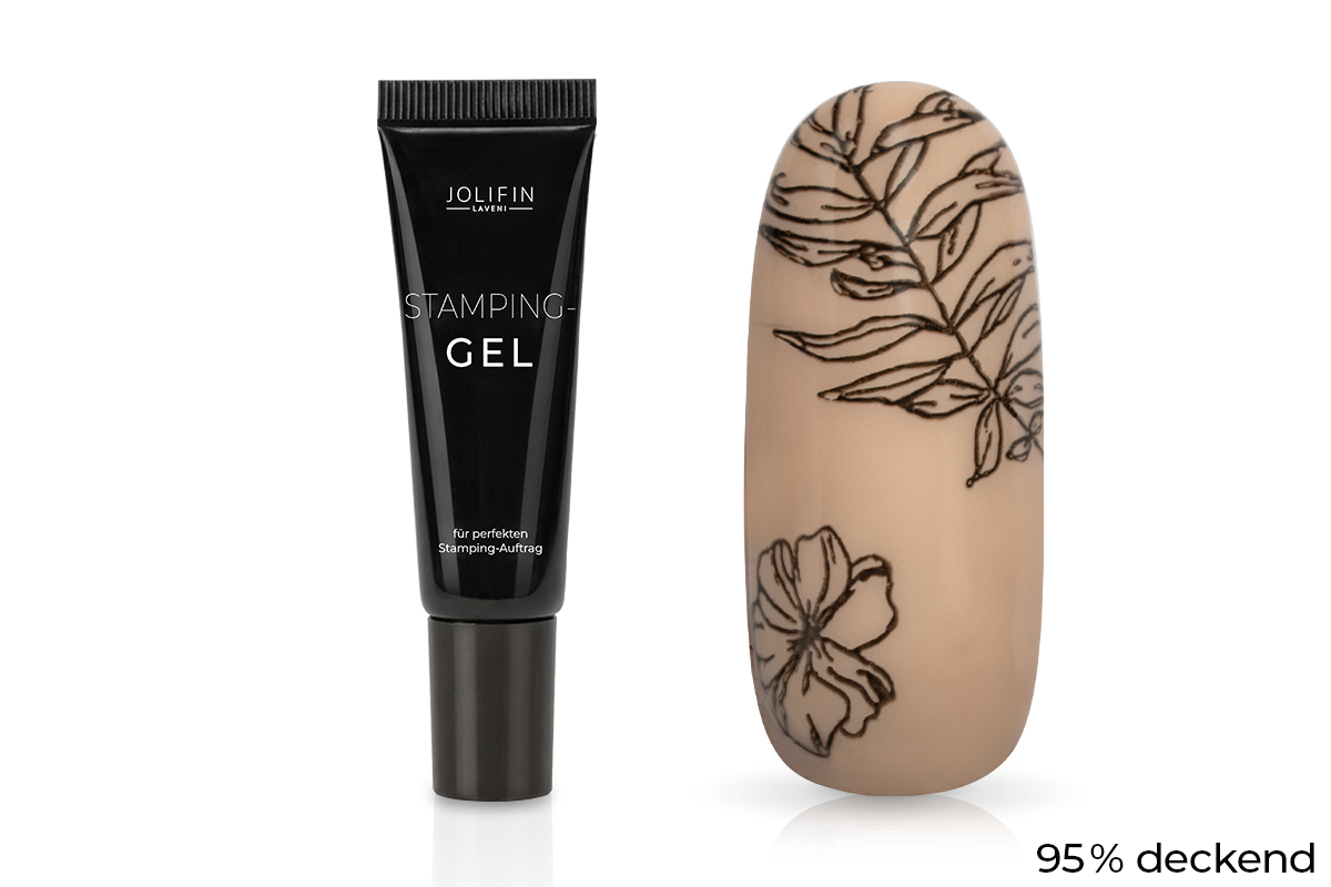 Jolifin LAVENI Stamping Gel - black 8ml