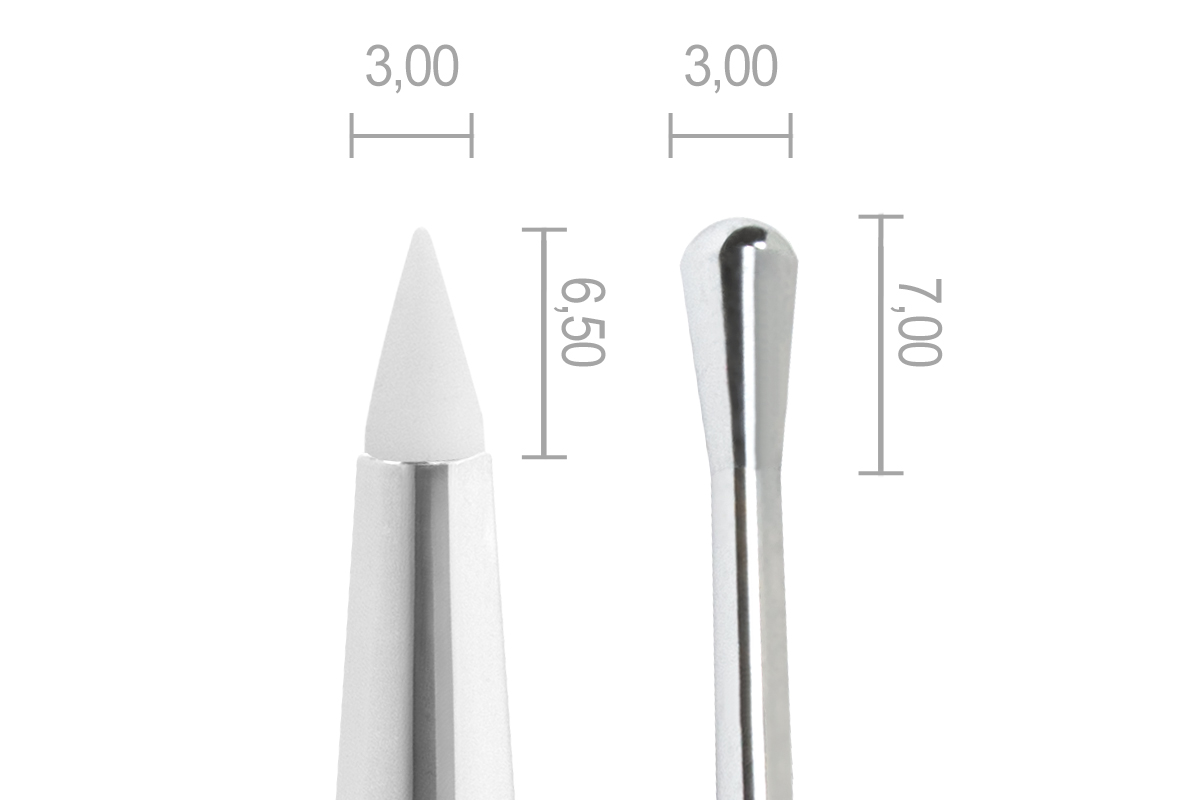 Jolifin Aurora Brush white - 3D & 4D Gel 2in1 Applicator