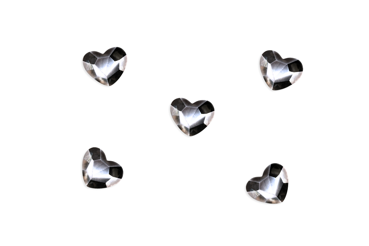 Jolifin LAVENI Strass Diamonds - black hearts