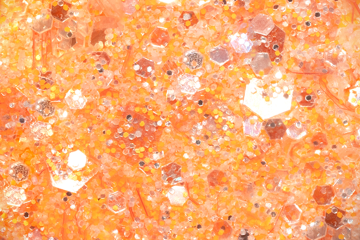 Jolifin LAVENI Crystal Glitter - pastel neon orange
