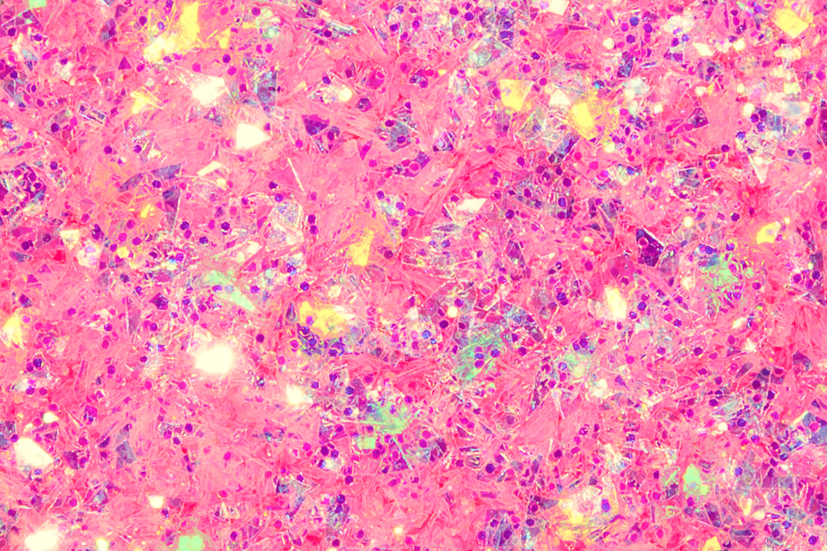 Jolifin LAVENI Mermaid Flakes Glitter - baby pink