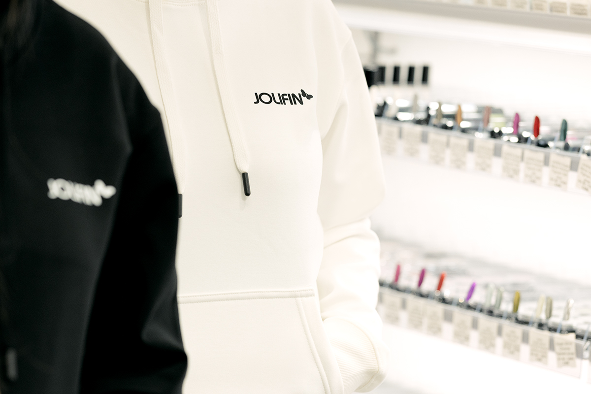 Jolifin Pullover Hoodie Off-White - Gr. S