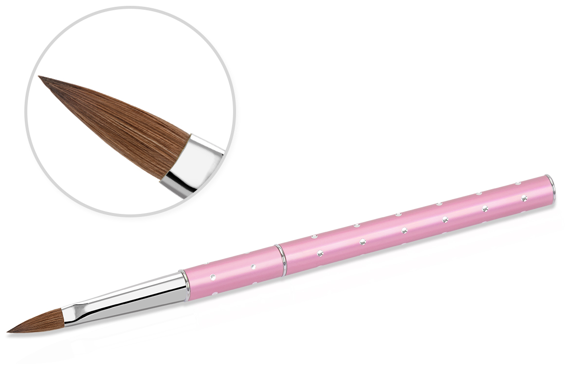 Jolifin Diamond Acryl-Pinsel rosy Gr. 8